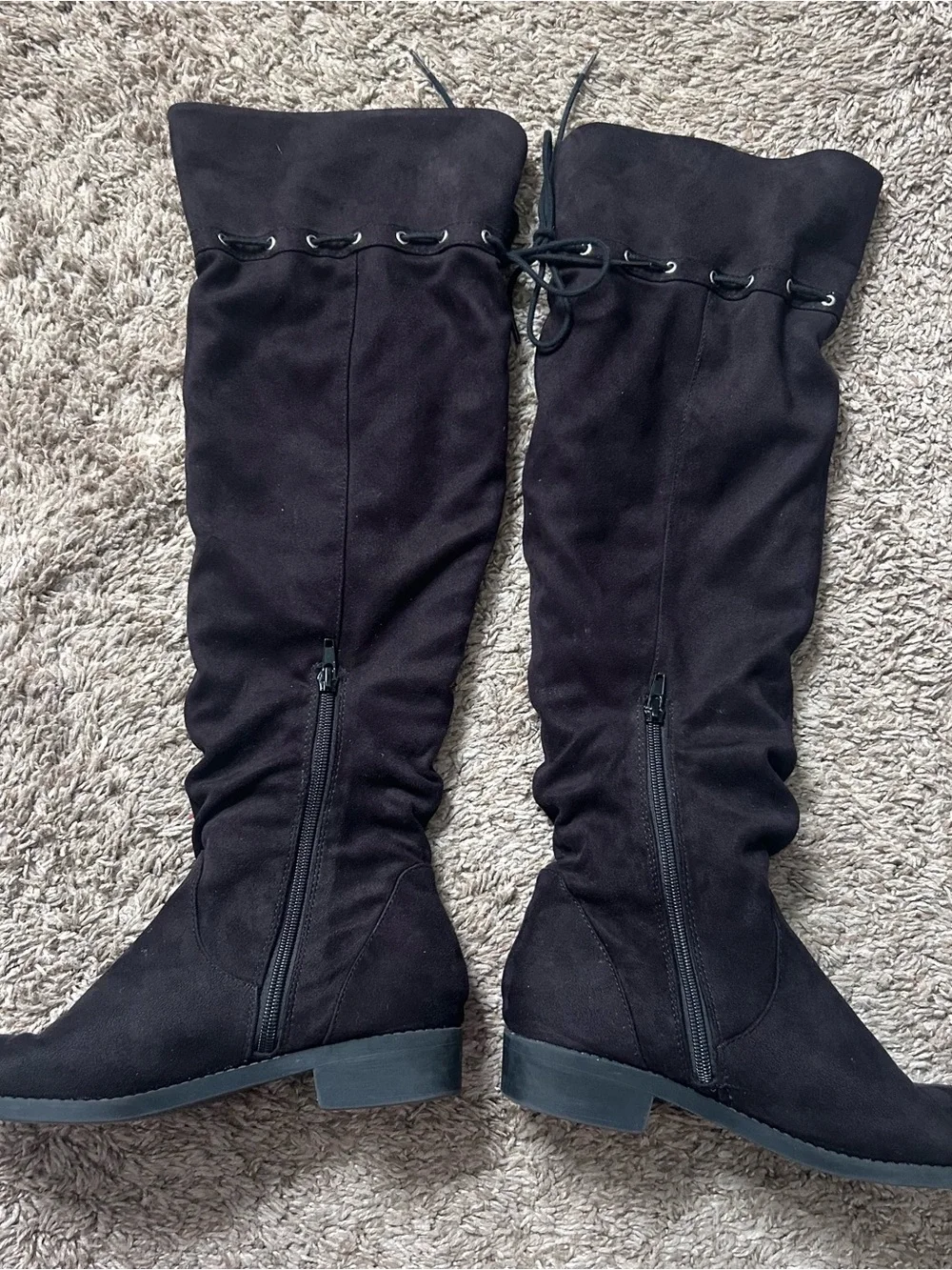 Black Over-the-Knee Women's Boots